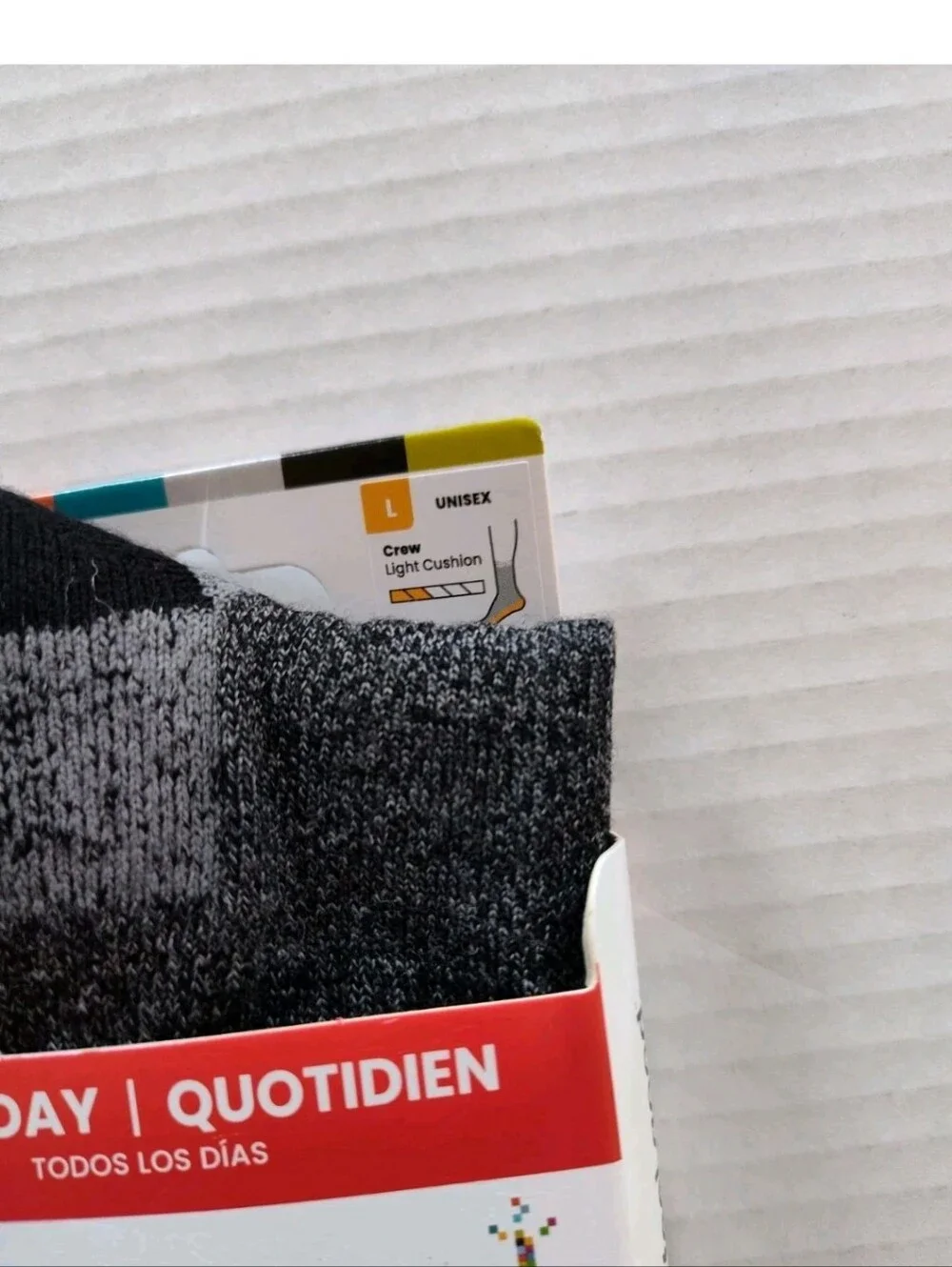 Smartwool Merino Wool Everyday Crew Socks Unisex Size L Light Cushion